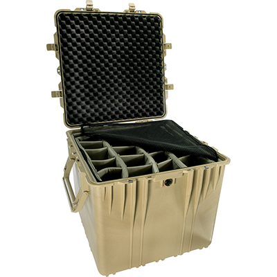 0370 pelican 0370 cube hardcase padded dividers