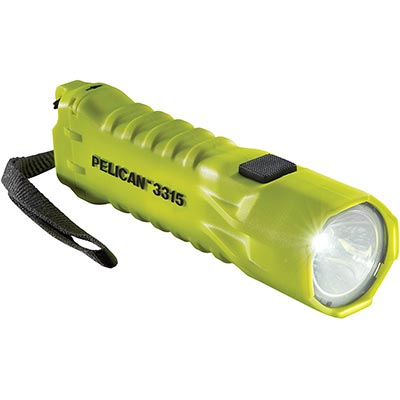 3315 pelican 3315 yellow led safety flashlight