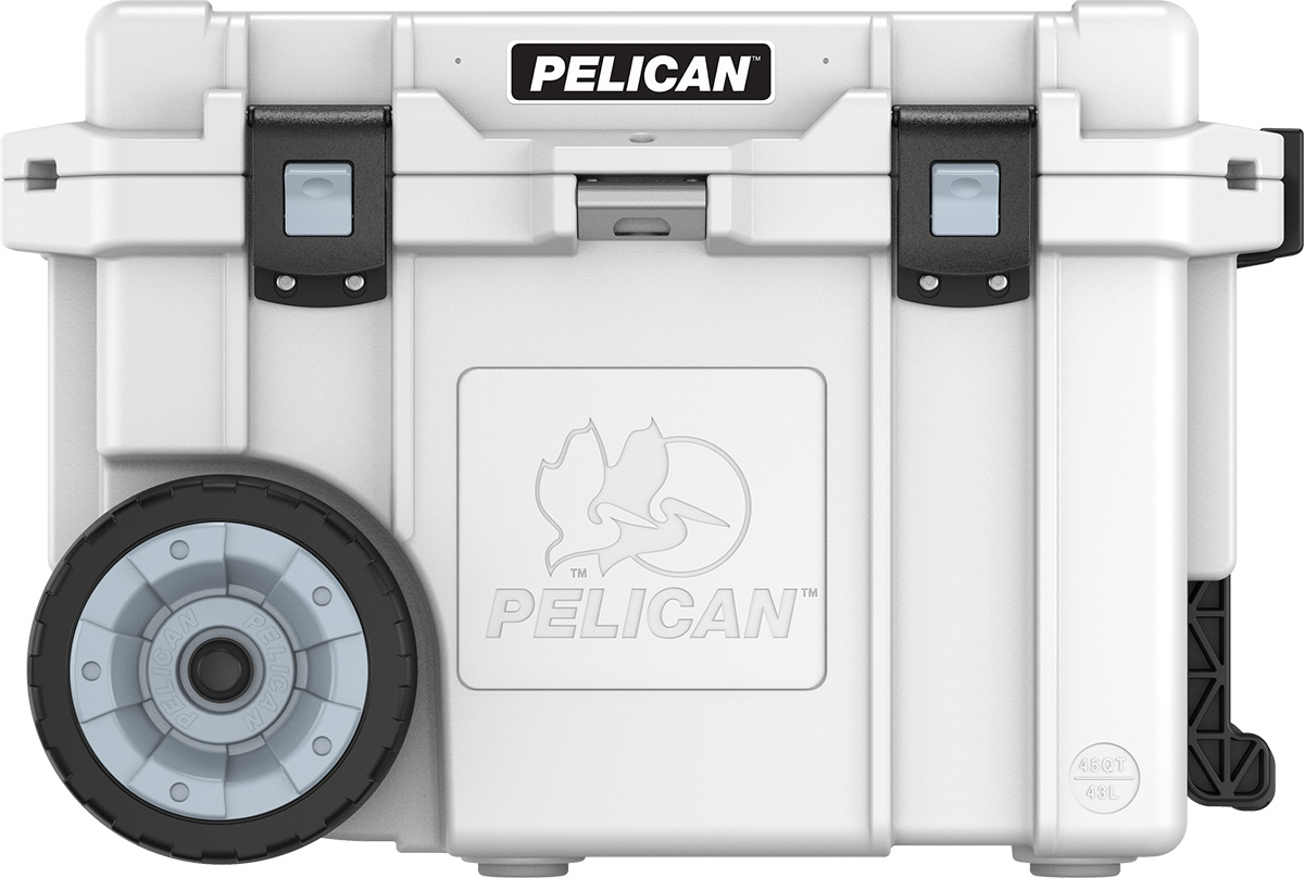 pelican 45qw wheeled cooler 45 quart rolling cooler