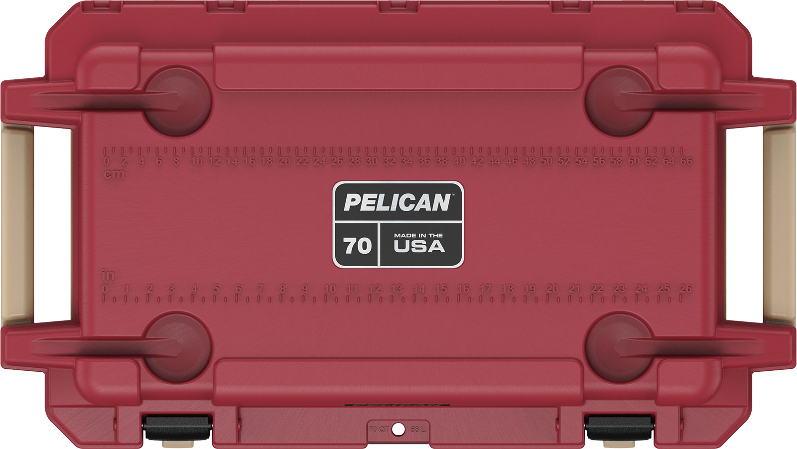 pelican 70 quart red overland cooler collection
