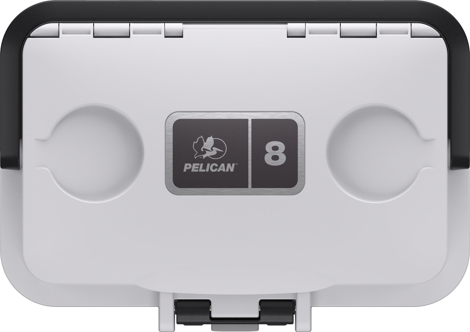 pelican 8qt hard cooler white cup holders