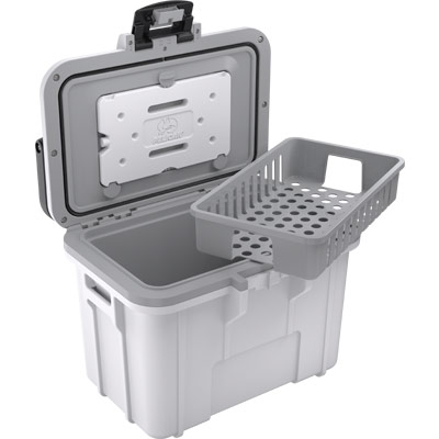 pelican 8qt hard cooler white tray