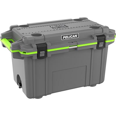 pelican green grey cooler usa made coolers
