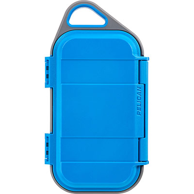 pelican micro watertight storage case blue