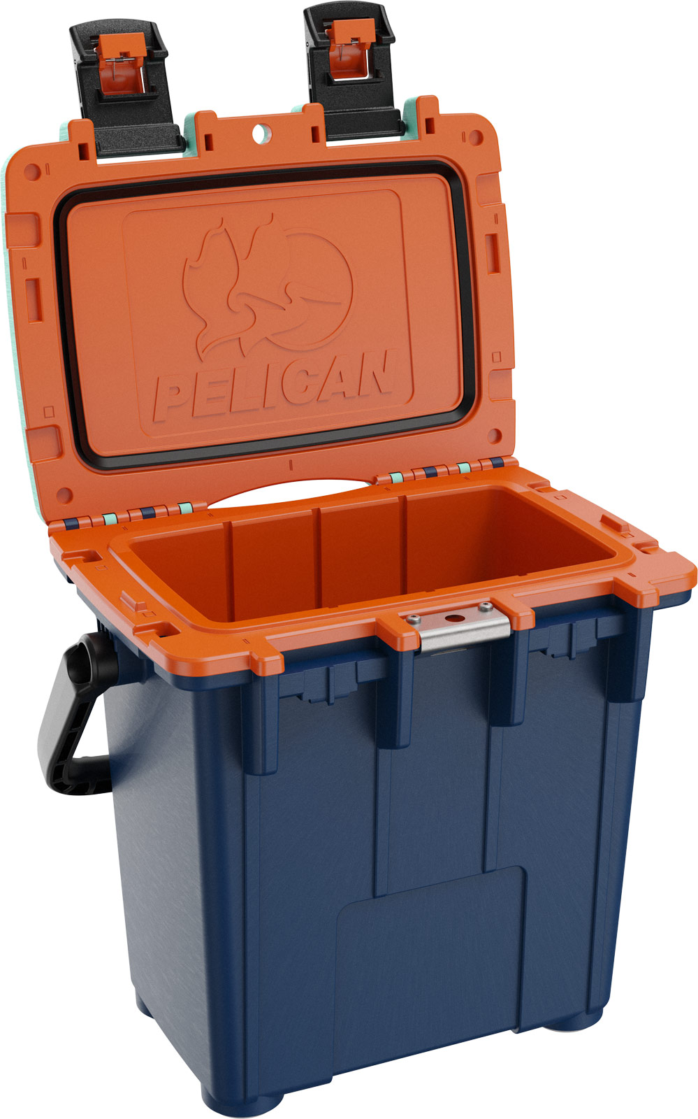 pelican picnic cooler 20qt pacific blue orange seafoam