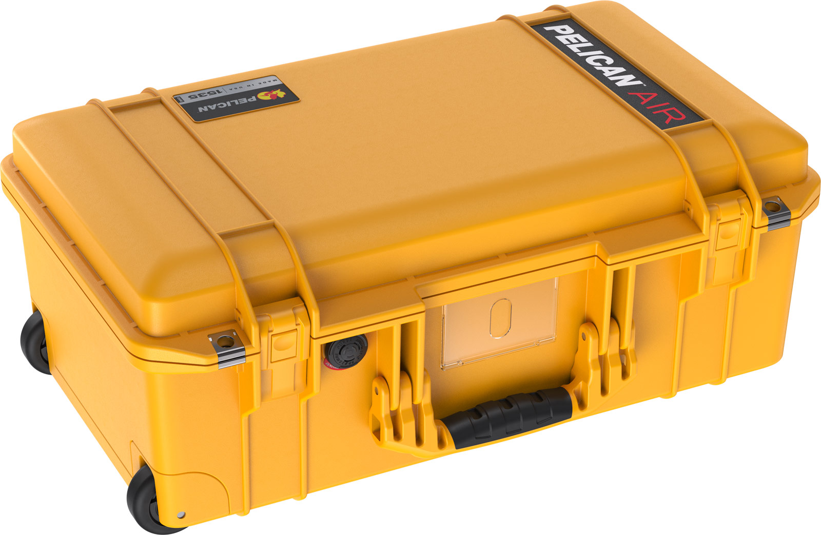 pelican yellow carry on case rolling cases